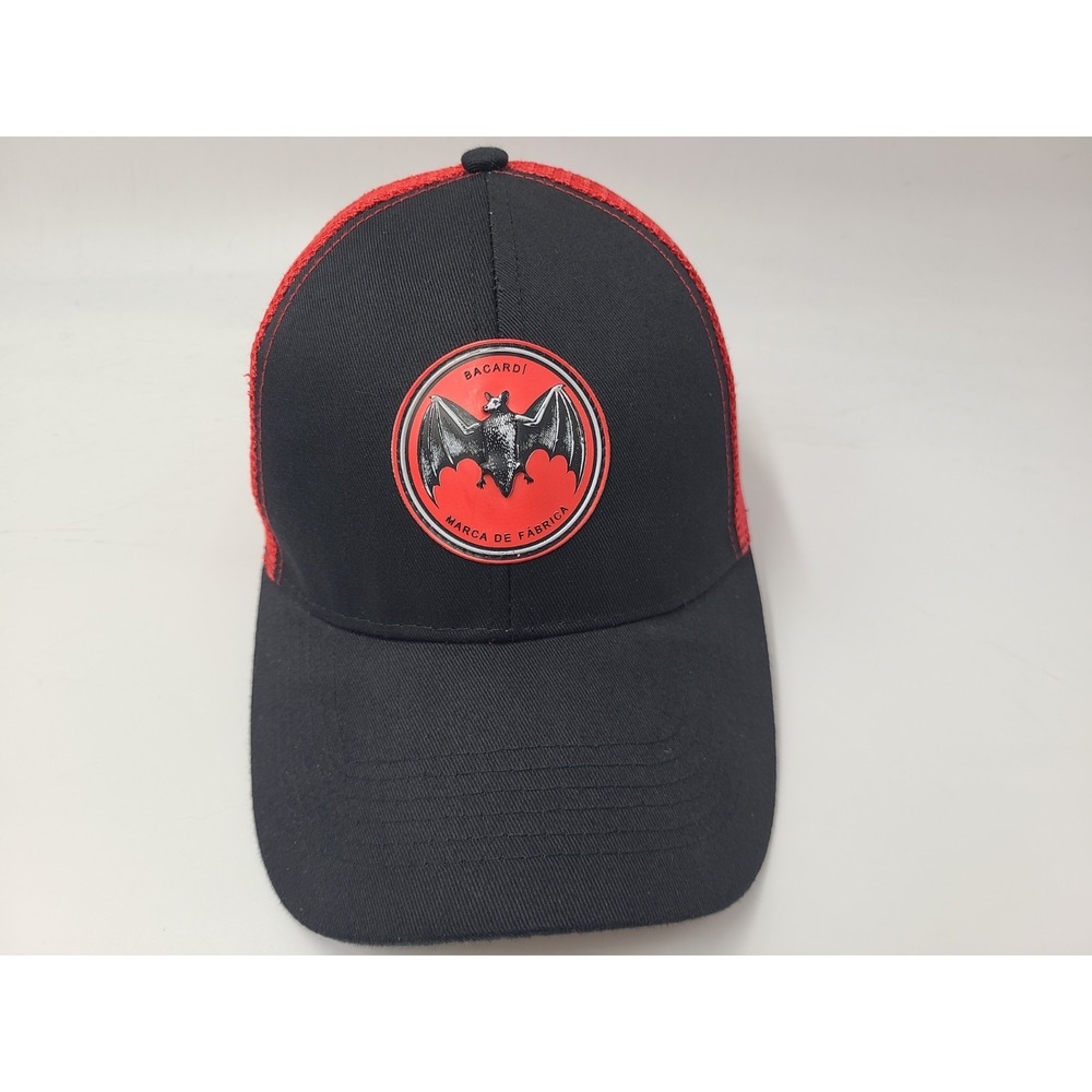 Bacardi Rum Marca De Fabrica Mesh Trucker Snapback Hat Cap Men Women Black Red‎